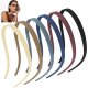 Headbands for Glasses Wearers No Headache No Pressure Comfortable Sunglasses Headband 6PCS Thin Plastic Hairbands with Teeth Fashion Head Bands for Women's Hair Non Slip Hair Accessories