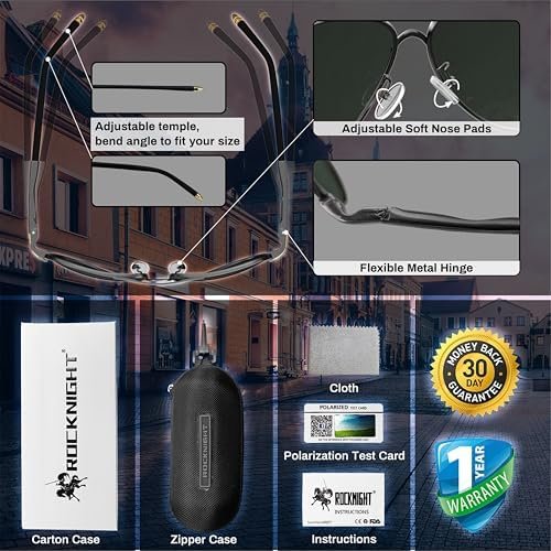 Polarized Aviator Sunglasses for Men Women Metal Flat Top Sunglasses lightweight Driving UV400 Outdoor 58mm