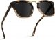WearMe Pro WMP Eyewear - Women's Oversized Polarized Sunglasses: Square Vintage Style with Metal Double-Bar Bridge