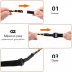5 Pack Adjustable glasses retaining strap,No-Tail Adjustable Eyewear Retainer Straps, Fits Men's, Women's and Kids' Glasses and Sunglasses, Black, Length 8.2-13.0 inches
