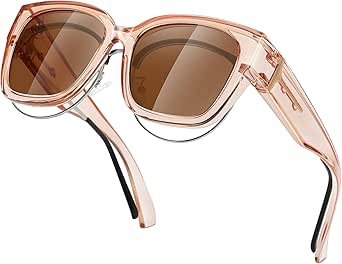 Oversized Fit Over Glasses Sunglasses for Women Men Large Trendy Polarized Sunglasses for Driving UV Protection