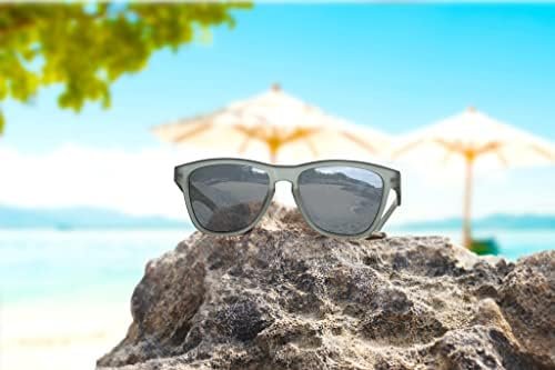 Vintage Sunglasses for Men & Women, Retro Eyewear with Non-slip Flexible Frame, Polarized/Non-Polarized Lens UV Protection