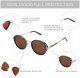Retro Round Polarized Steampunk Sunglasses for Men Women-Circle Vintage Design Metal Frame UV400 Shades