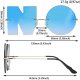 HomeSoGood Letter NO Irregular Rimless Sunglasses, Unique Design Metal Frame party Glasses for women men(F,Purple)