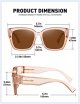 Oversized Fit Over Glasses Sunglasses for Women Men Large Trendy Polarized Sunglasses for Driving UV Protection
