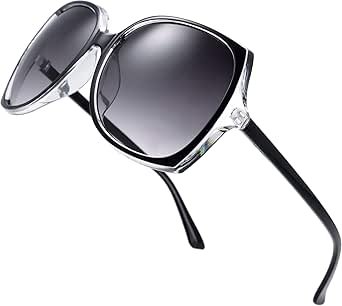 The Fresh Women's Oversized Square Jackie O Cat Eye Hybrid Butterfly Fashion Sunglasses - Exquisite Packaging