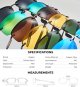 Xagger Polarized Driving Sunglasses for Men Rimless Metal Frame UV400 Protection Sun Glasses