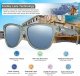 Vintage Sunglasses for Men & Women, Retro Eyewear with Non-slip Flexible Frame, Polarized/Non-Polarized Lens UV Protection