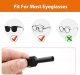 5 Pack Adjustable glasses retaining strap,No-Tail Adjustable Eyewear Retainer Straps, Fits Men's, Women's and Kids' Glasses and Sunglasses, Black, Length 8.2-13.0 inches