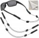 Eye Glasses String Strap Holder - No Tail Sunglass Strap for Men - Adjustable Eyeglass Strap for Women - Wired Eyewear Retainer Lanyard - 2 Cords - 13" M