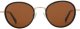 Retro Round Polarized Steampunk Sunglasses for Men Women-Circle Vintage Design Metal Frame UV400 Shades