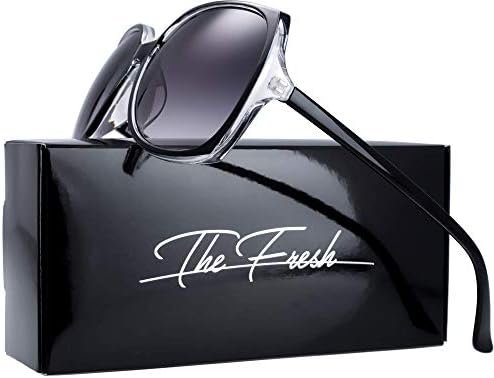 The Fresh Women's Oversized Square Jackie O Cat Eye Hybrid Butterfly Fashion Sunglasses - Exquisite Packaging