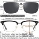 Polarized Clip On Sunglasses Over Prescription Glasses Men Women Compact Fit Non-Flip Up
