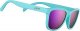 Polarized Sunglasses for Men & Women, Light Teal Solid Frames with Purple Reflective Lens, UV400 Protection, No Slip