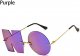 HomeSoGood Letter NO Irregular Rimless Sunglasses, Unique Design Metal Frame party Glasses for women men(F,Purple)