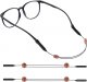 2PCS Adjustable Glasses Strap, No Tail Eyeglass Holder Sports Eyewear Retainer Sunglasses String Holder 35cm/14in