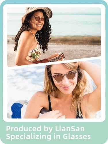 2Packs Progressive Reading Sunglasses for Women - No Line Ladies Multifocal Sun Readers Large Frame with Spring Hinge